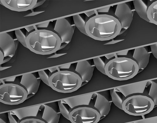 Ellepot tray AIR28216 helps air prune the root system in order to get no defective roots and also get excellent drainage aeration within the cell