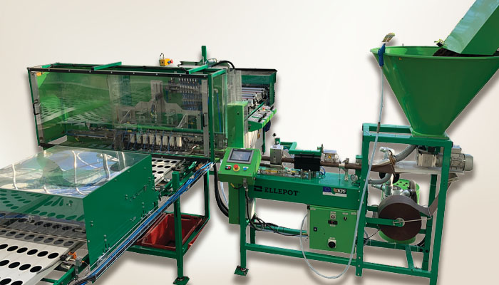 Ellepot Gutter Filler machine for smarter automation in propagation of young plants